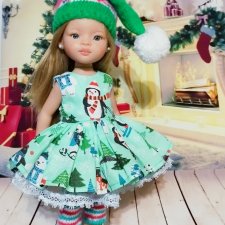 Фотосессия на красивом новогоднем фотофоне