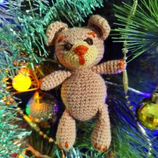 Медвежонок 11 см крючком