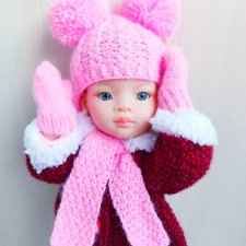 Тёплый комплект с рукавичками  для паолочки