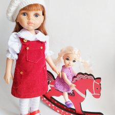 Девочка в красном сарафанчике