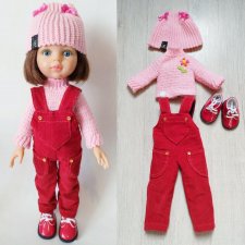 Комбинезончик из микровельвета для любимых куколок