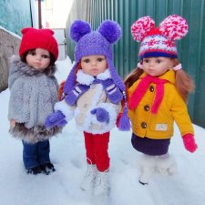 Каринка, Кристинка и Оливия на прогулке