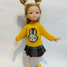 Свитерок для паолочки "Солнечный Зайка"
