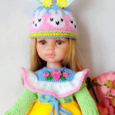 Ещё один комплект "Зайчик" с бразильской вышивкой  в моей Пасхальной коллекции