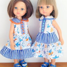 Два "морских" платья для паолочек из новой коллекции