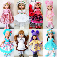 Полугодовой  гардероб моих кукол