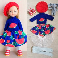 Комплект одежды для кукол Паола Рейна "Арбузные дольки"
