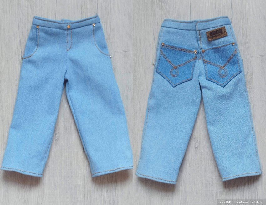 Джинсы для кукол ГТТЦ 48-50 см