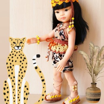 Комплект одежды для кукол Паола Рейна "Амазонка"