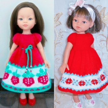 Красный и его оттенки в кукольной одежде и аксессуарах