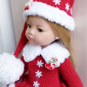 Новогодний костюм "Санта" для кукол паола рейна