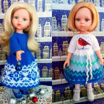 Люблю вязать новогодние жаккарды