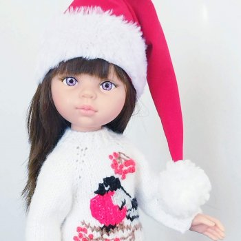 Словно отблески зари - на рябине снегири