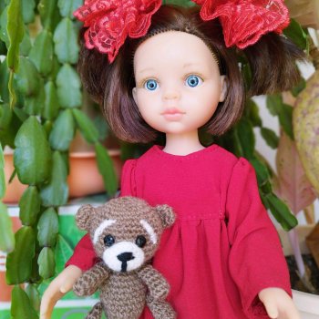 Вязаный медвежонок для паолочек