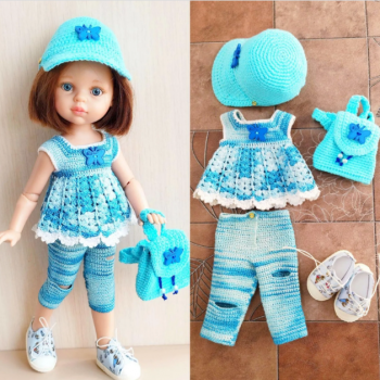 Костюмчик для прогулок на природе для кукол ПР