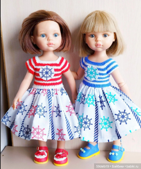 Три новых платья для кукол ПР "Морские мотивы"