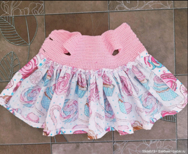 Бесплатный экспресс мастер-класс по изготовлению летнего комбинированного платья для кукол паола рейна (фото 4)