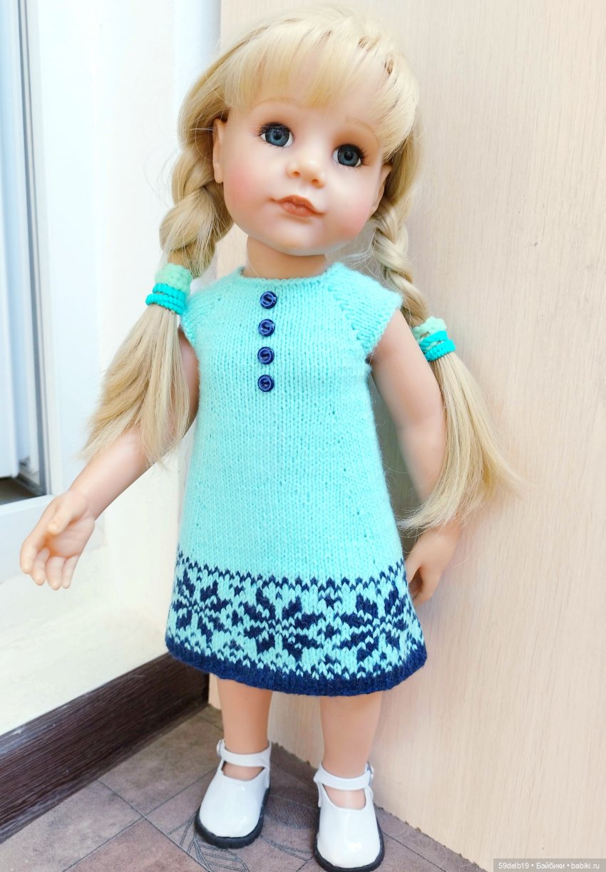 Куклы готц, одежда вязаная для готц, одежда для кукол с жаккардом