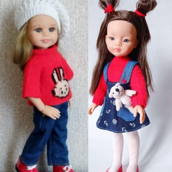 Девочка в кофточке красной