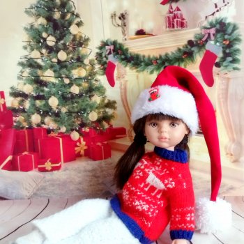 Рождественский свитер с оленями для паолочки