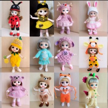 Парад карнавальных костюмов для баболей 15 см