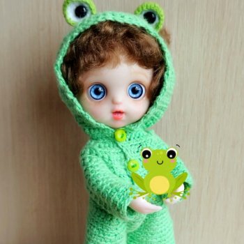 Карнавальный костюм для баболи "Лягушонок-Квакушонок"