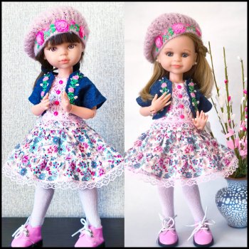 Новое платье, болеро и берет с вышивкой для паолочки