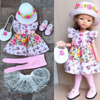 Костюм с розочками #3 для паолочек ростом 32-34 см