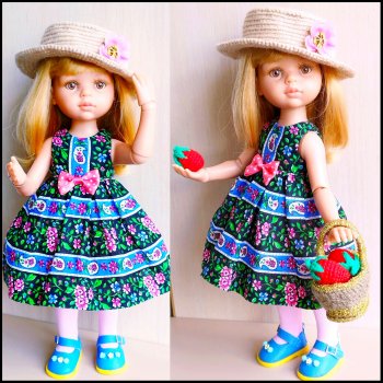 Летний сарафанчик и шляпка "Канотье" для Даши