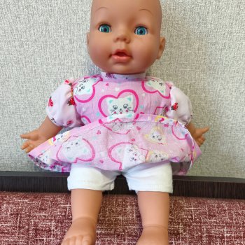 Платье и панталончики для мягкотелого пупса