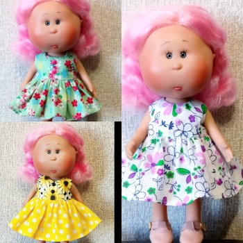 Три платья-сарафанчика для мини Мии 23 см