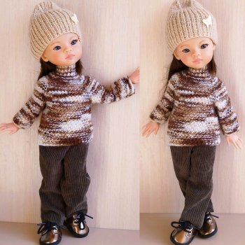 Свитерок и шапочка для осенних прогулок