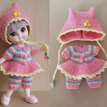 Новый розовый наряд  для бабольки Розочки