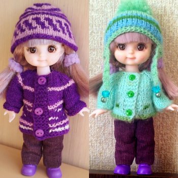 Новые теплые вещички для бабольки Розочки