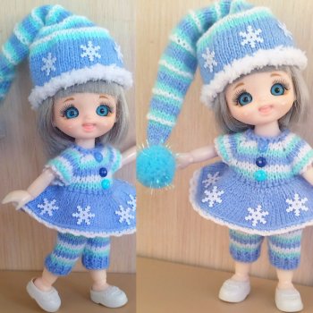 Маленькая новогодняя гномушка Снежка