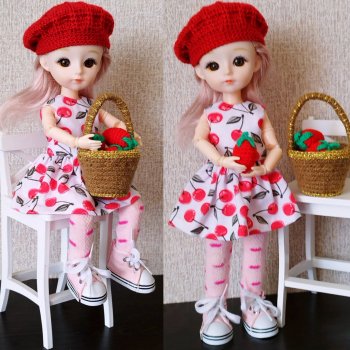 Зимняя фотосессия с летним акцентом