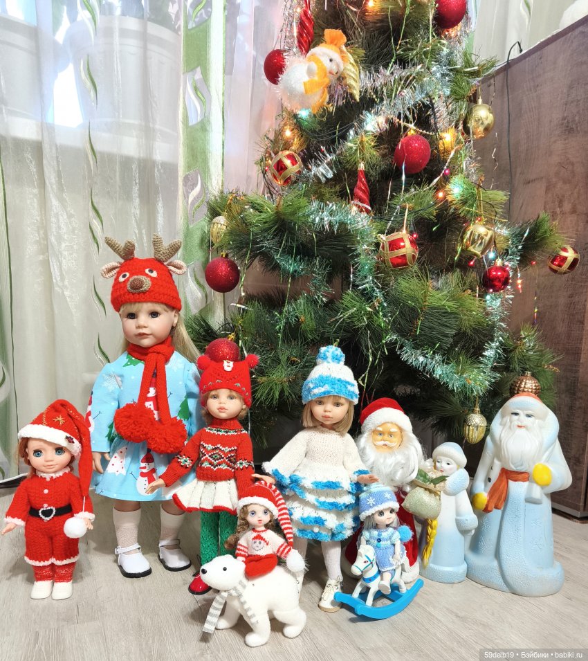 Новый год и куклы, готц, паола рейна, Ася Весна, баболи