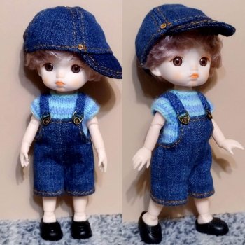 Выкройка бейсболки для кукол 15-16 см баболей