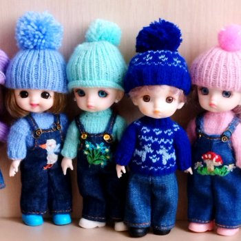 Упрощённая выкройка комбинезона для баболей ростом 15-16 см