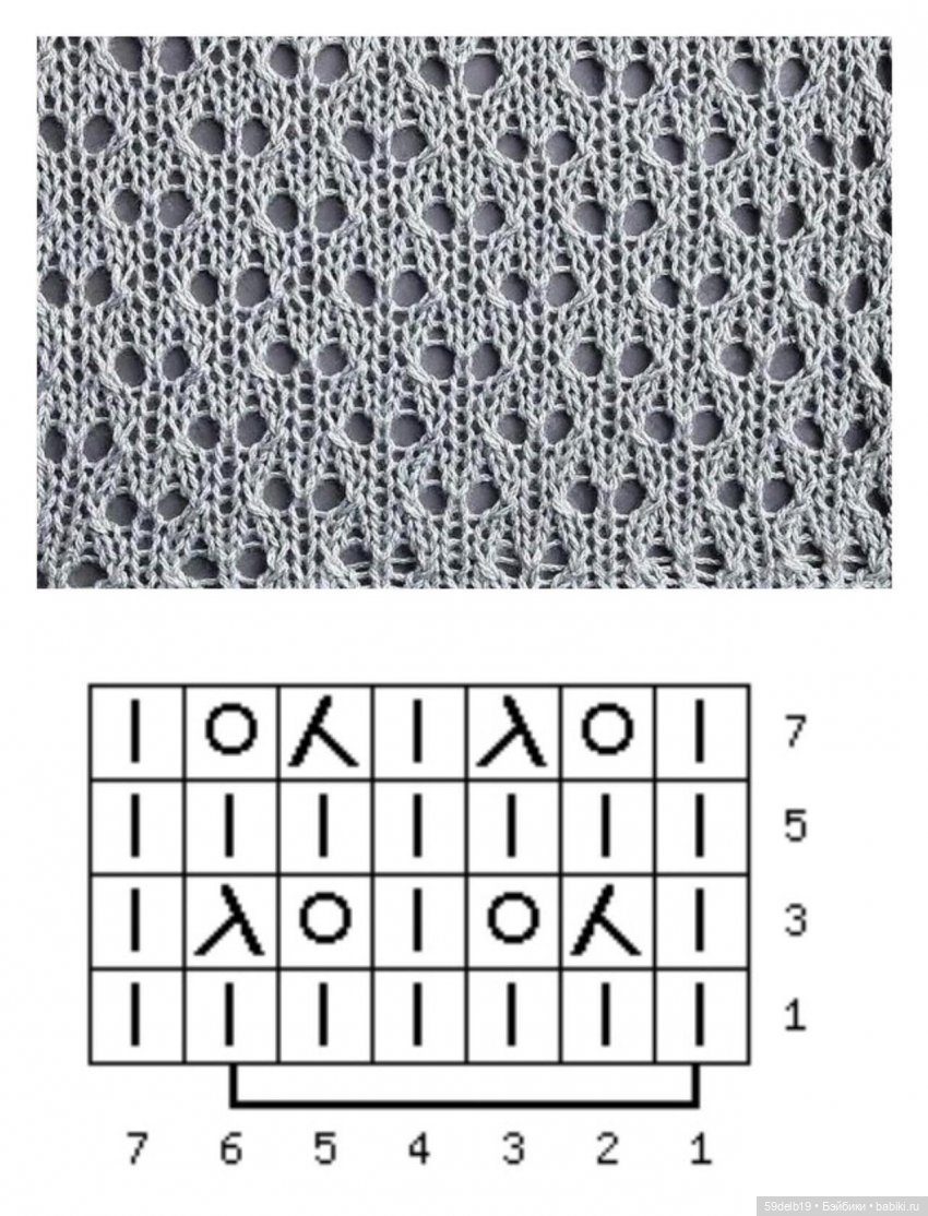 Ажурный свитер спицами для куклы готц 50 см (фото 4)