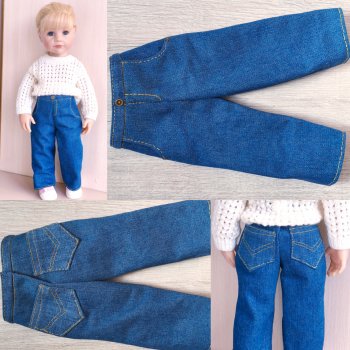 Модные синие джинсы для Алисы (Ханны готц 50 см)