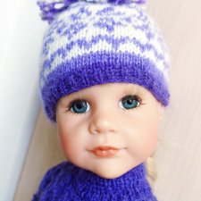 Фиолетовый костюм для куклы готц 48-50 см