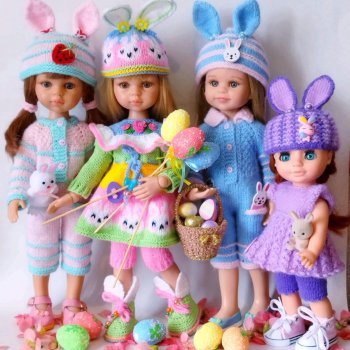 Коллекция пасхальных нарядов для моих кукол