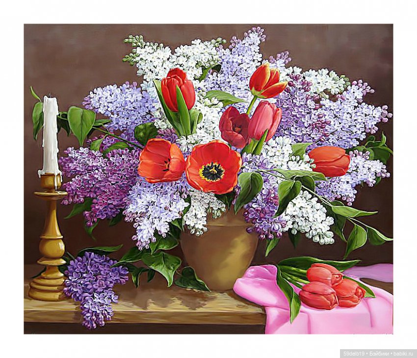 Цветов весенних пышное цветенье. Паолочки среди цветов