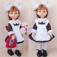 Комплект школьной одежды для куклы паола рейна