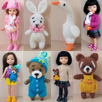 Новые вязаные игрушечки для паолочек