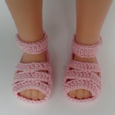 Кукольные сандалики. Мастер класс