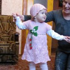 Розовое платьице