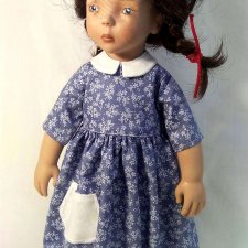 Платье для кукол Цвергназе и подобных деток.