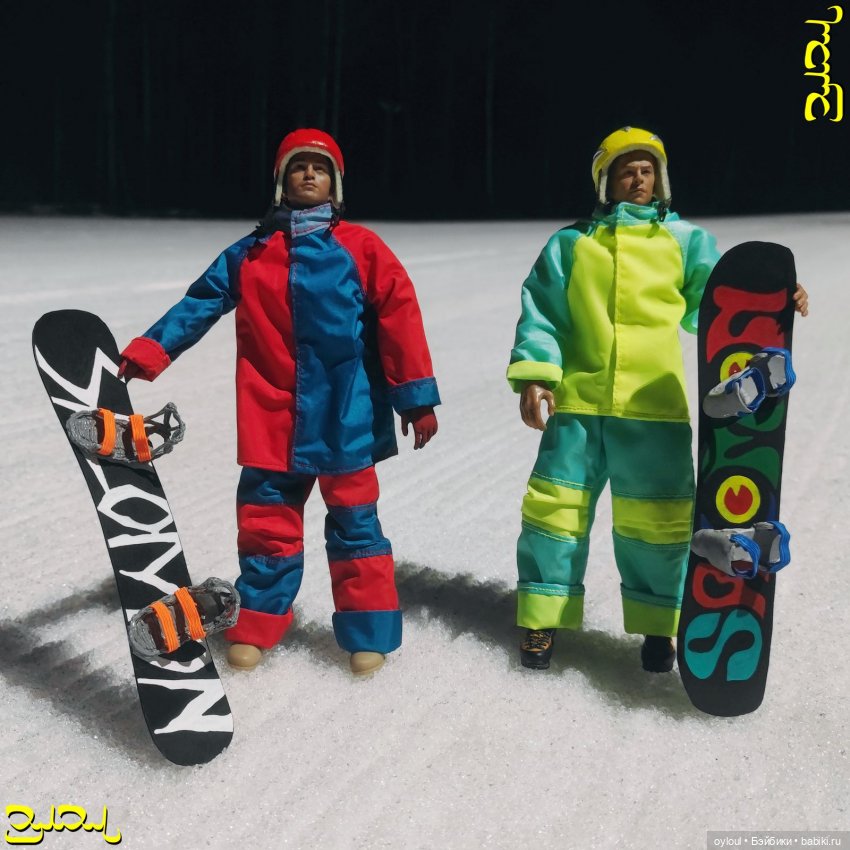 [32] Сноубордический костюм 1:6 / Выкройки